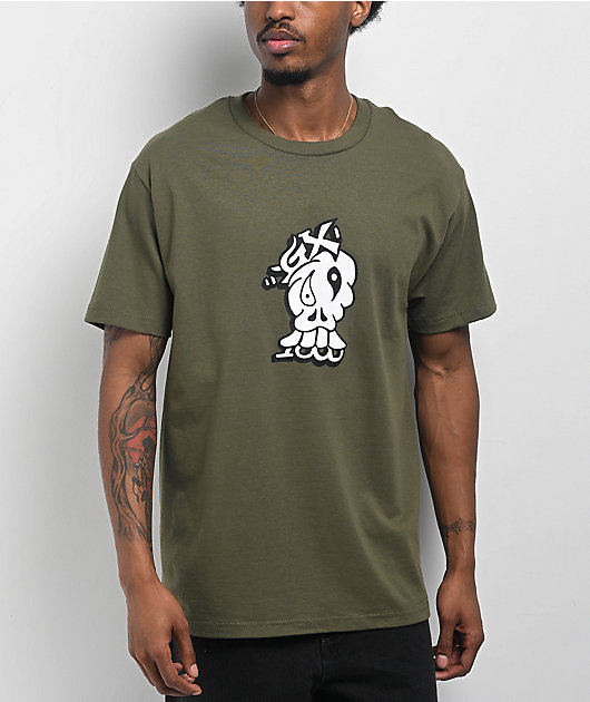 GX1000 Mind Over Matter Olive T-Shirt