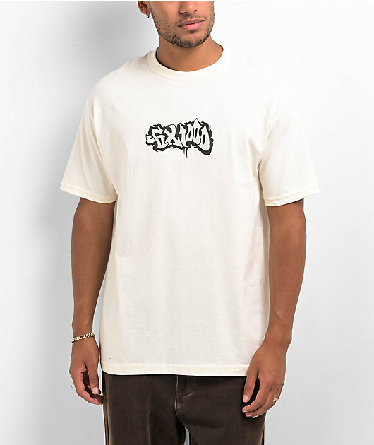 【GX1000】Japan TEE / Cream GX1000 Throwie Cream T-Shirt | Zumiez