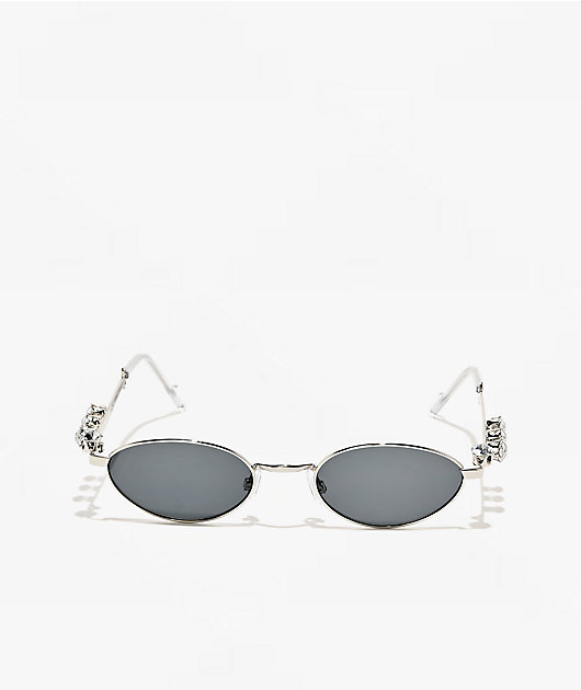 Gem'd Wire Silver Sunglasses