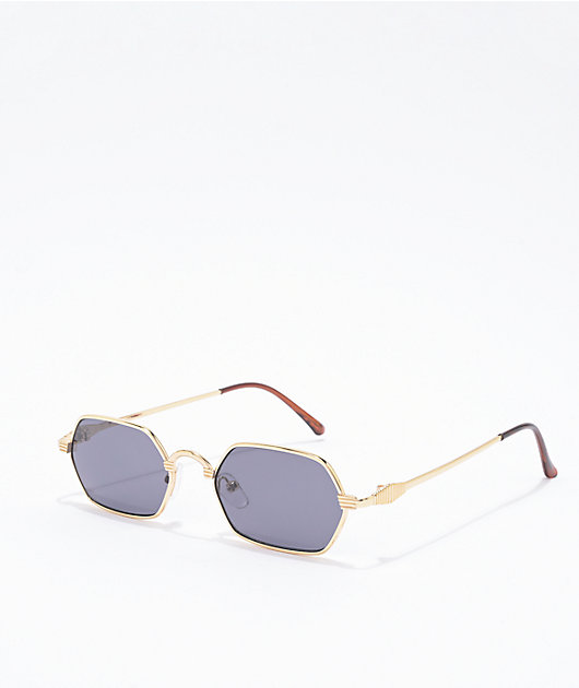 Geometric Black and Gold Sunglasses JW Anderson JWA03-GEOMETRIC black/gold Mens Eyewear JW Anderson main image 3