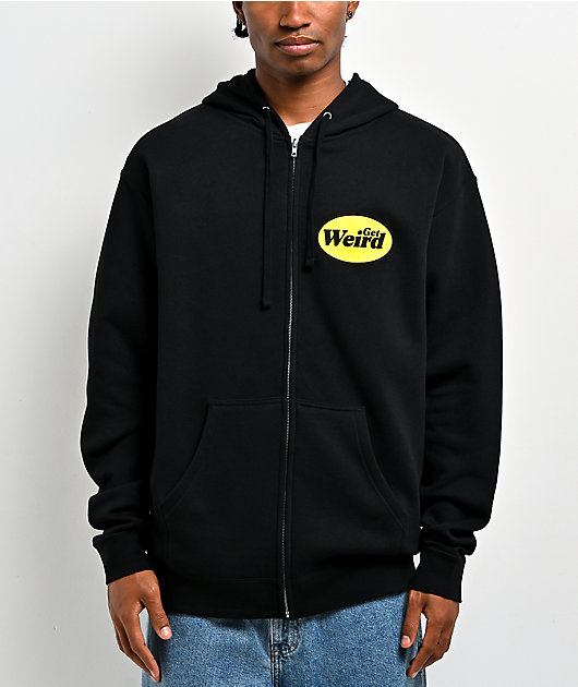 Get Weird Black Zip Hoodie