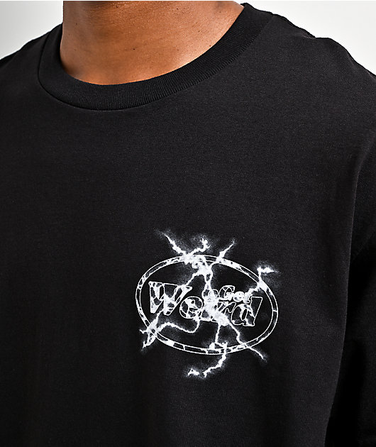 Get Weird Lightning Black T-Shirt