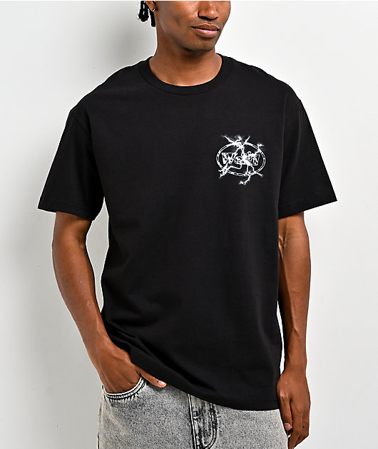 Get Weird Lightning Black T-Shirt