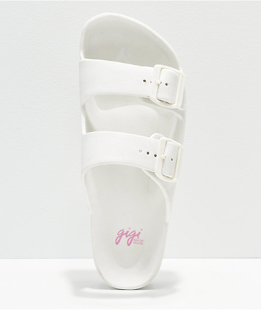 mens white strap sandals