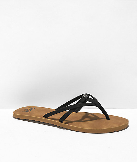 Womens tan flip store flops