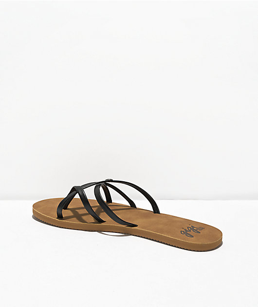 Gigi Sandals Supernova Black Tan Sandals Zumiez