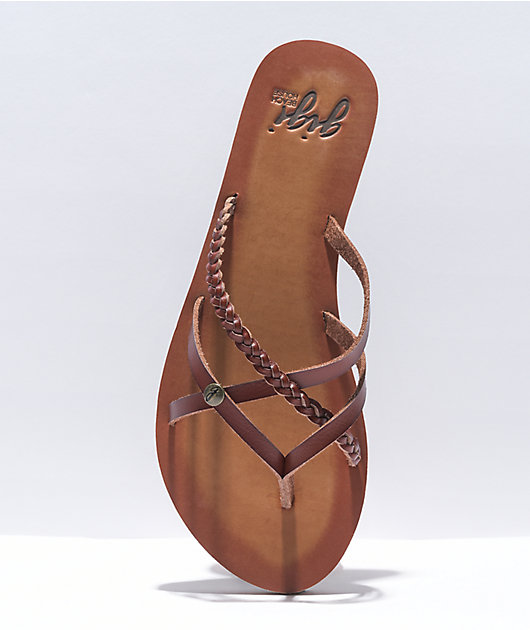 Gigi Star Cognac Sandals