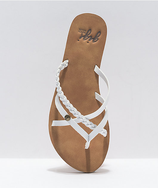 Gigi Star White & Tan Sandals