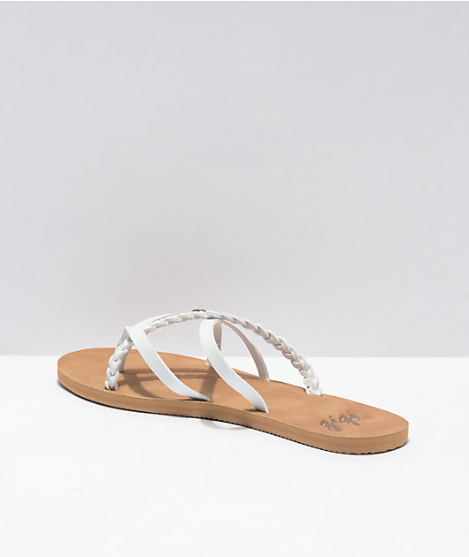 Gigi Star White & Tan Sandals
