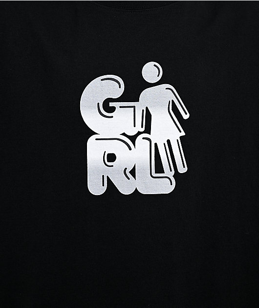 Girl Balloon Black T-Shirt
