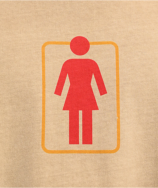Girl Double OG Logo Brown T-Shirt
