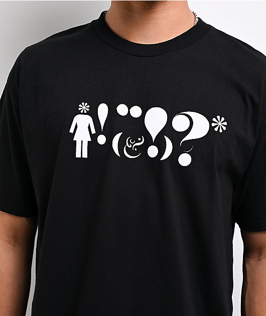 Girl Follies Question Black T-Shirt