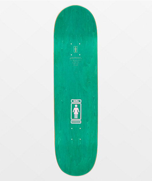 Girl Geering Party Eyes 8.5" Skateboard Deck