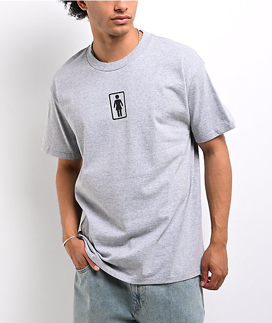 Girl OG Classic Logo Grey T-Shirt
