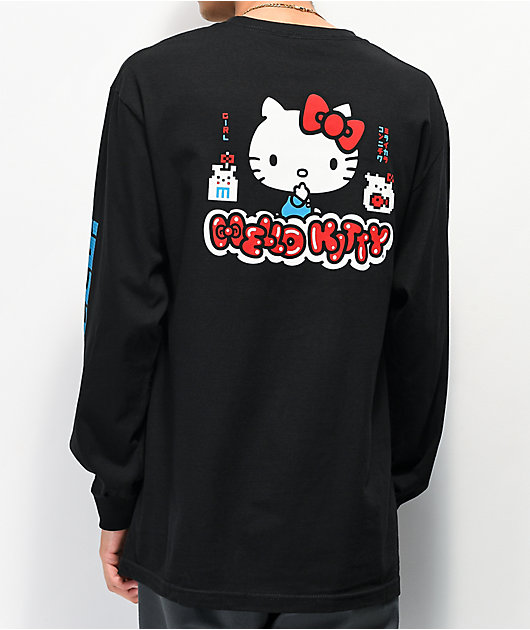 Girl x Hello Kitty 45th Anniversary Black Long Sleeve T-Shirt