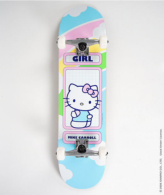 Girl x Hello Kitty Carroll Rainbow 8.0" Skateboard Complete