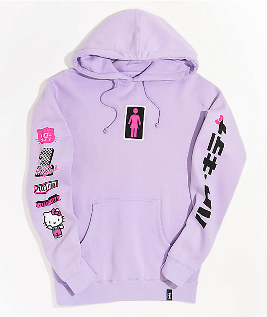 Hello kitty girl skateboard hoodie new arrivals