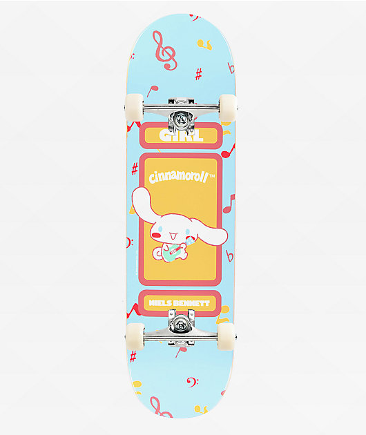 Girl x Hello Kitty and Friends Bennett Cinamonroll 8.5" Assembled Skateboard Complete
