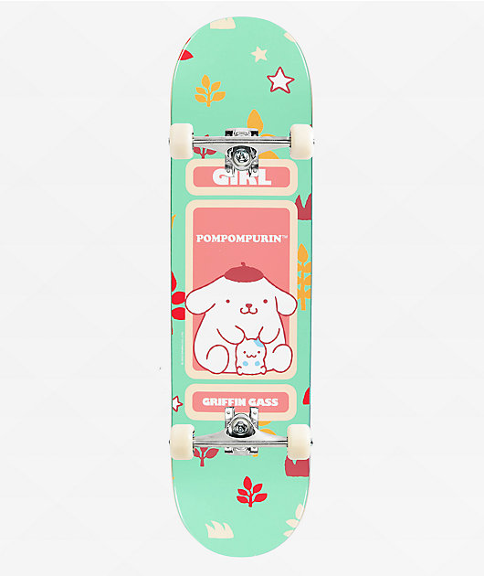 Girl x Hello Kitty and Friends Gass Pompompurin 8.25" Assembled Skateboard Complete
