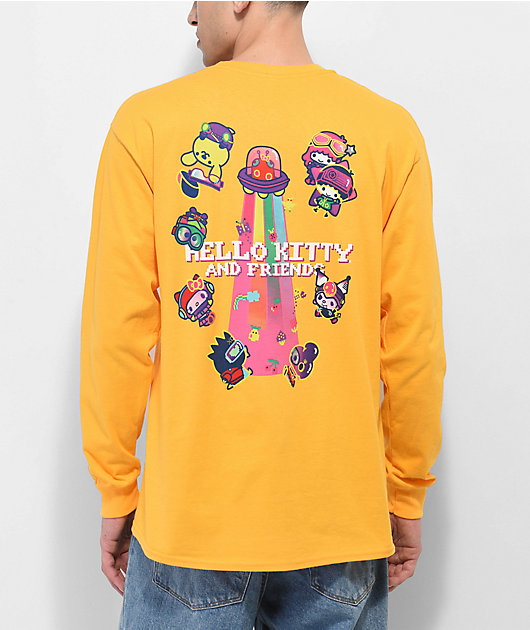 Girl x Sanrio Kawaii Arcade Friends Gold Long Sleeve T-Shirt