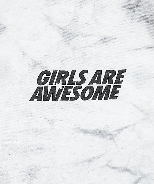 Girls Are Awesome Get It Done Grey & White T-Shirt