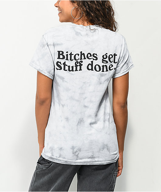 Girls Are Awesome Get It Done Grey & White T-Shirt