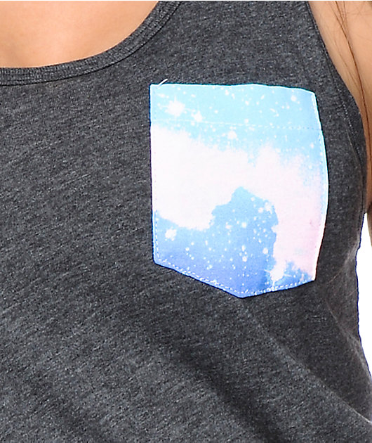 Glamour Kills Galactic Space Pocket Tank Top