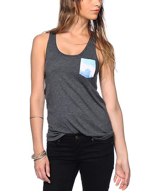Glamour Kills Galactic Space Pocket Tank Top