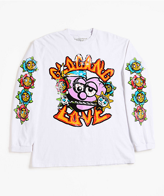 Glo Gang Love White Long Sleeve T-Shirt