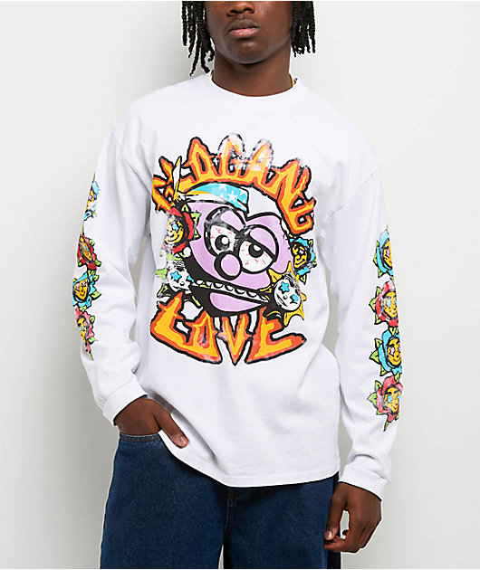 Glo Gang Love White Long Sleeve T-Shirt | Zumiez