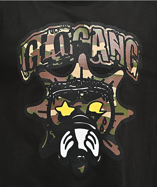 Glo Gang Sun Camo Black T-Shirt