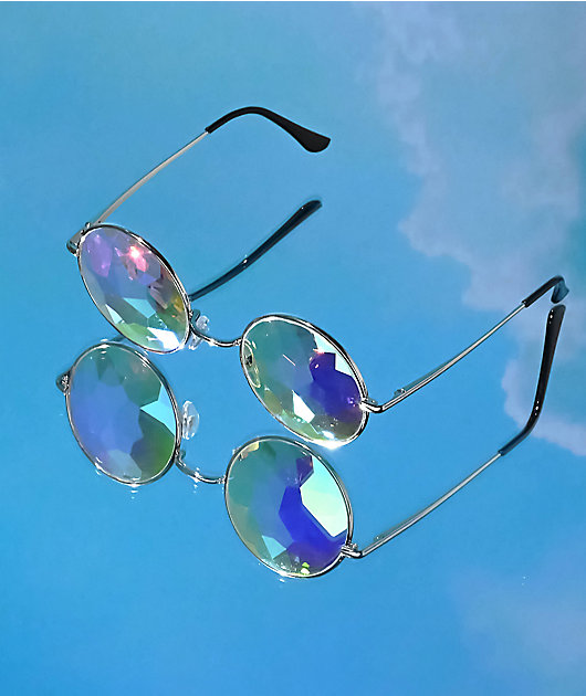 GloFX Imagine Kaleidoscope Silver Glasses