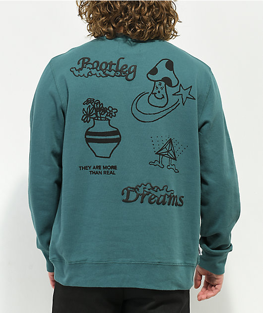 Globe Bootleg Dreams Teal Crew Neck 