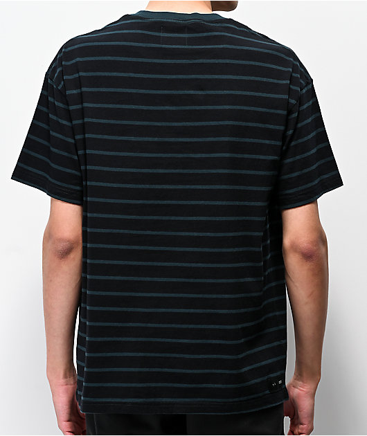 green and black striped t shirt