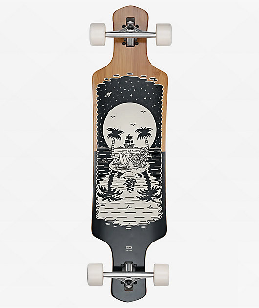 Longboard Globe Geminon – Drop Through – Noyer/Cockatoo – Cruiser Skateboard – Neuf