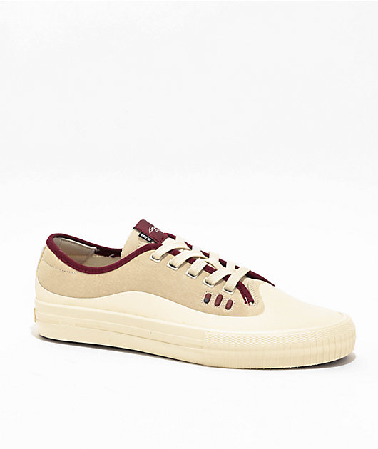 Globe Gilette Cream & Pomegranate Skate Shoes Size 11 YZO2 (NWOB) Retail $120 Globe Gillette in Cream Pomegranate Skate Shoes - Men main image 2