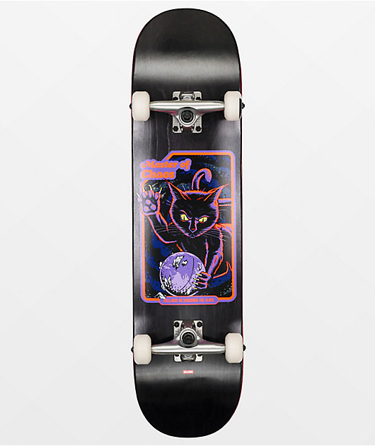 Globe Master Of Chaos Black Cat 8.0" Skateboard Complete