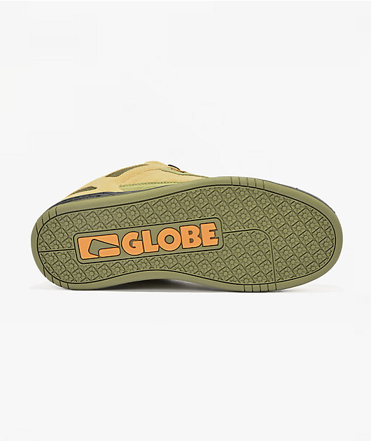 Globe Mullen Tilt Prime Olive & Orange Skate Shoes