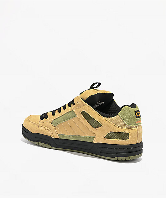 Globe Mullen Tilt Prime Olive & Orange Skate Shoes