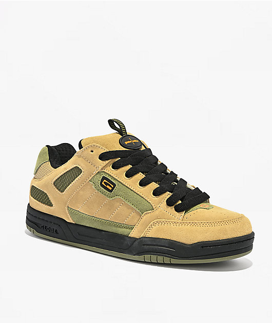 Globe Mullen Tilt Prime Olive & Orange Skate Shoes
