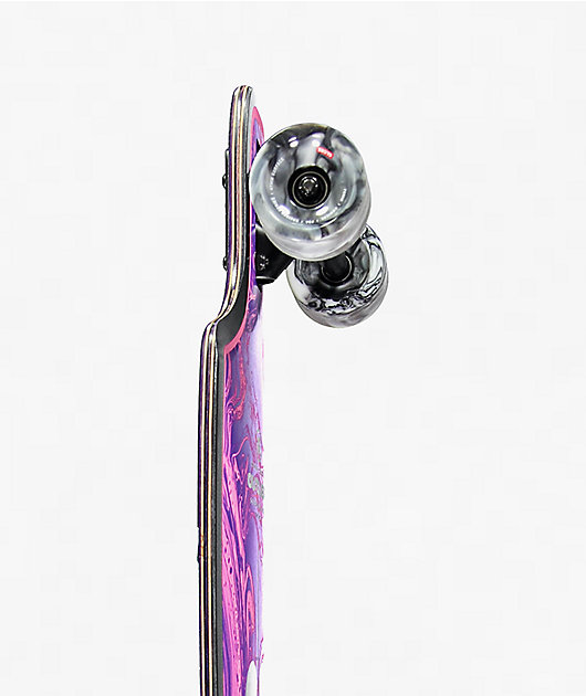 Globe Outlier Purple Flame 36" Drop Through Longboard Complete