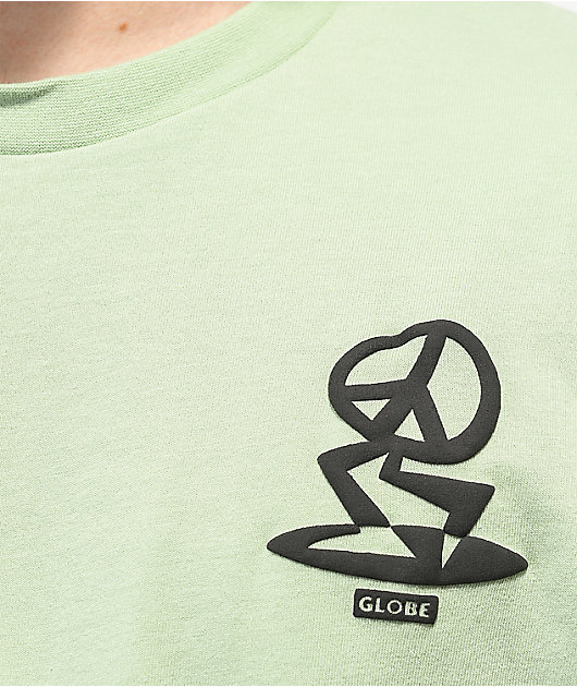 Globe Peace Man Herbal Green T-Shirt