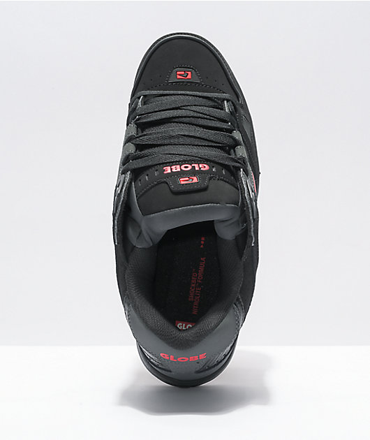 Globe Sabre Black Charcoal Red Skate Shoes Zumiez