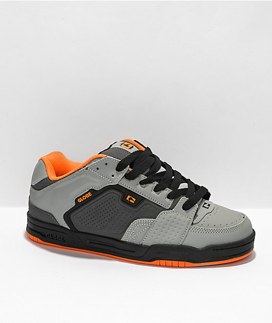Globe Scribe Black, Grey, & Orange Skate Shoes | Zumiez