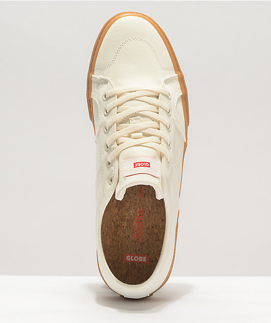 Globe Surplus Organic White & Gum Skate Shoes