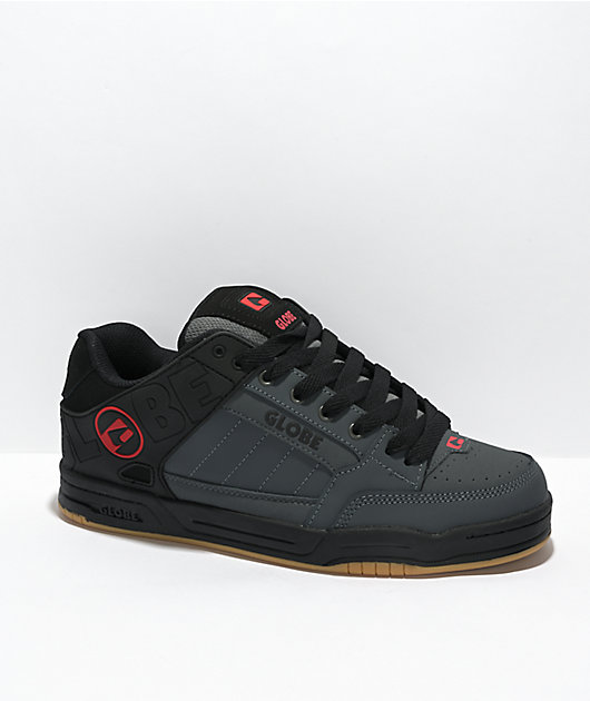 Globe Tilt Black, Grey Red Skate Shoes