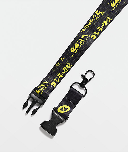 Godzilla Green Eyes Black Lanyard | Zumiez