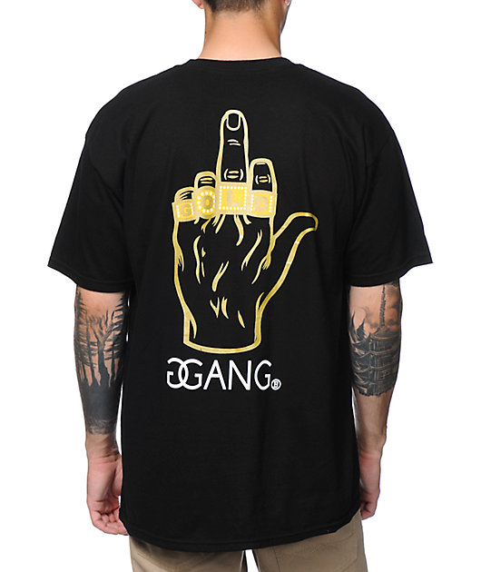 Gold Gang x Breezy Excursion Gold Chain Gang Black T-Shirt