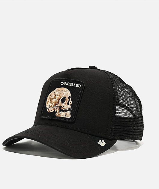Goorin Bros. Cancelled Skull Black Trucker Hat | Zumiez