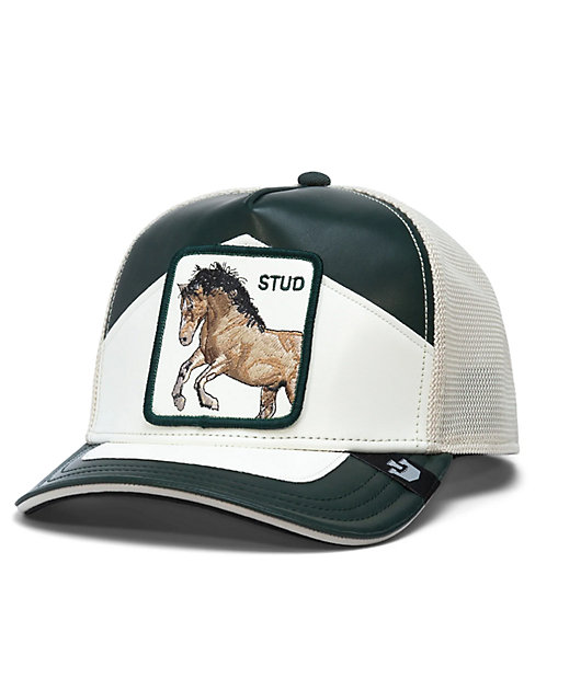 Goorin Bros. Moto Stud Black & White Trucker Hat | Zumiez display picture 1